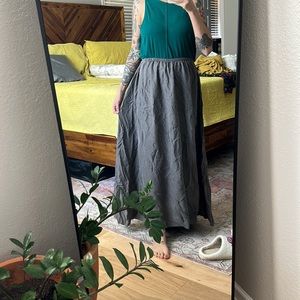 Garnet Hill Silk Skirt